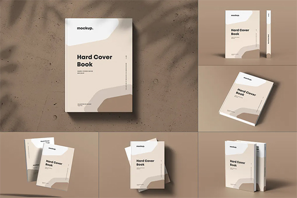 Hard Cover Book Mock-up