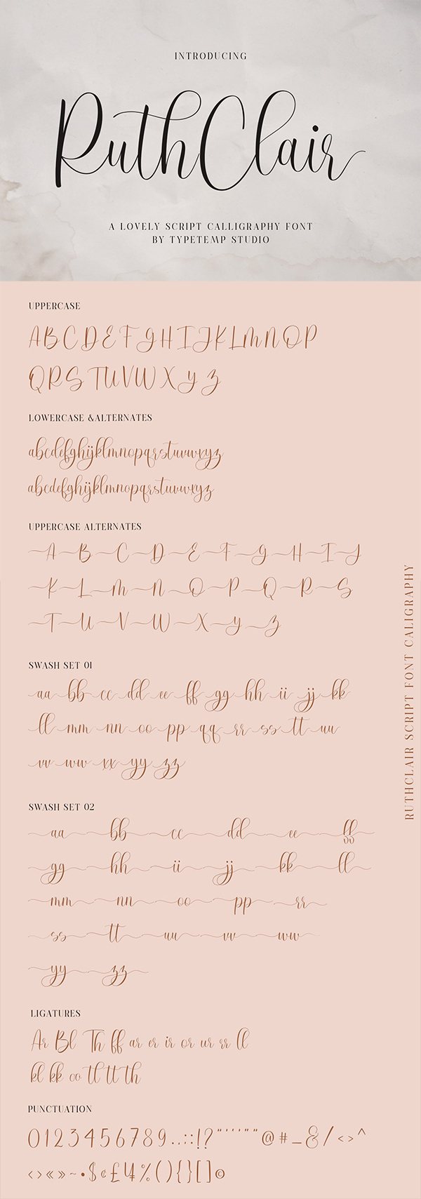 RuthClair Lovely Script Font