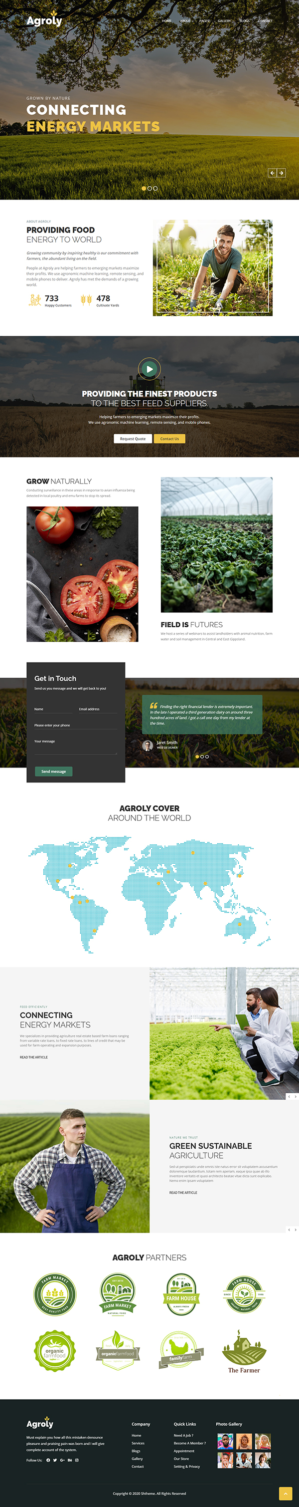 Agroly - Organic & Agriculture Food WordPress