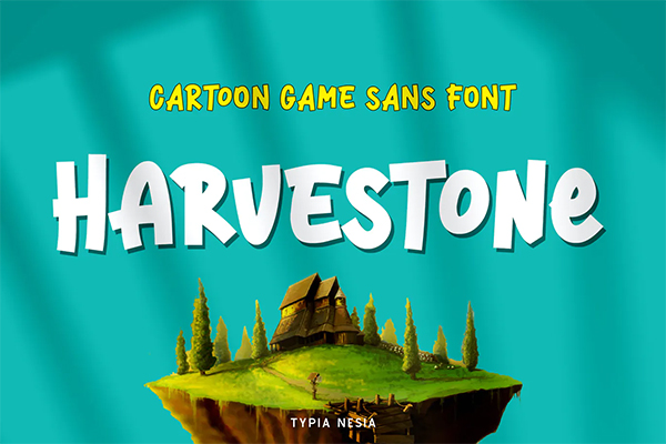 Harvestone - Funny Game Font
