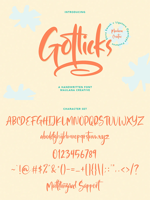 Gotlicks Handwritten Display Font