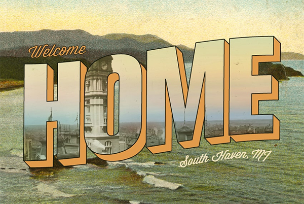 How to Create a Vintage Type Postcard