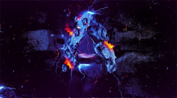 Create Rock Text Surrounded by Fire and Lightning in Photoshop