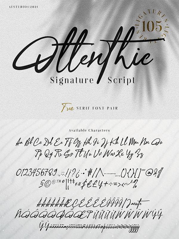 Ottenthic - Signature Font