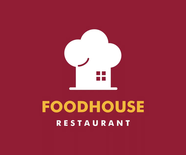 Food House Chef Hat Logo