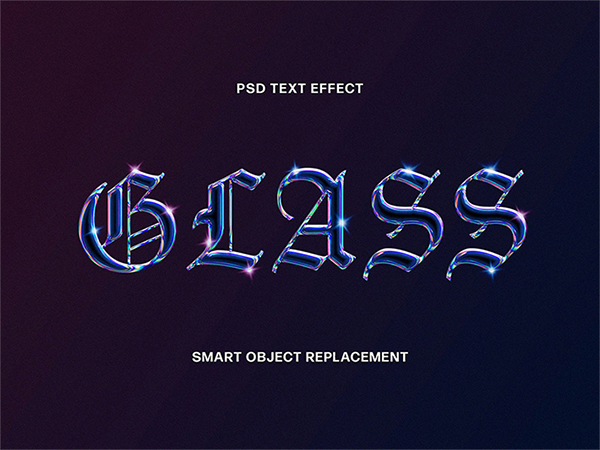 Attractive Perfect Glass Text Effect