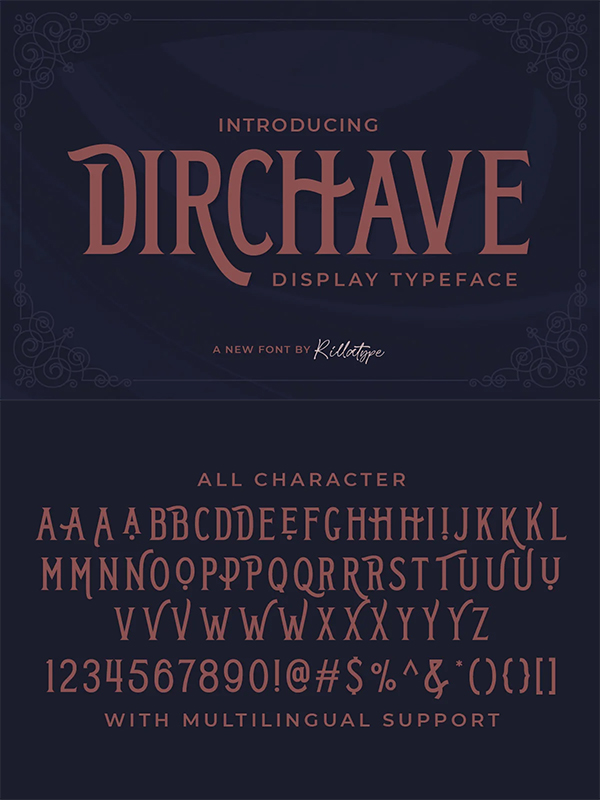 Dirchave Display Font