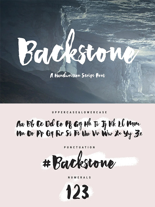 Backstone - A Handwritten Script Fon