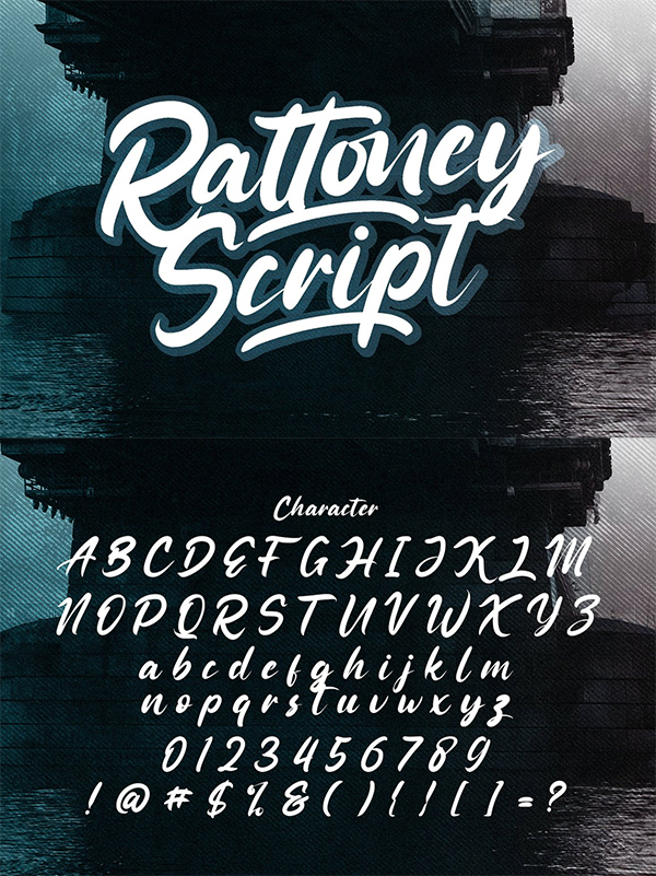 Rattoney Bold Script Font