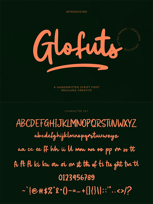 Glofuts Handwritten Script Font