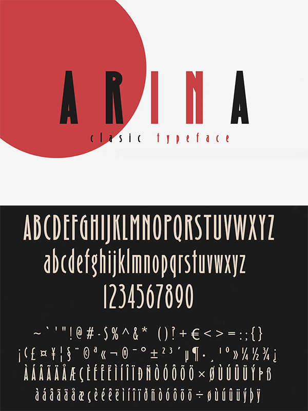 Arina Clasic Sans Serif Font