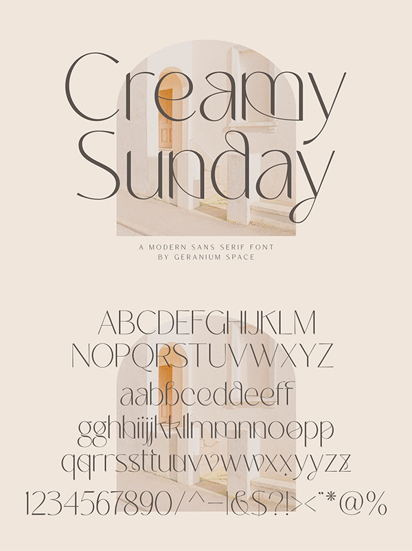 Creamy Sunday - Modern Sans