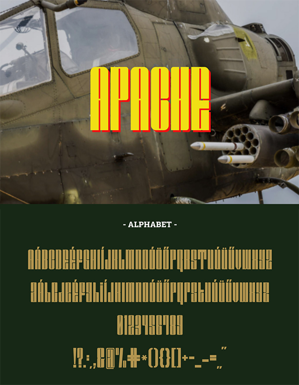 Apache Display Free Font