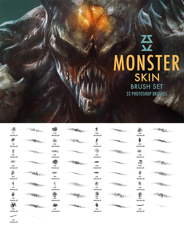 Monster Skin Brush Set