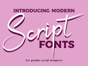 modern script fonts free